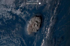 湯加火山爆發(fā)威力約千顆原子彈