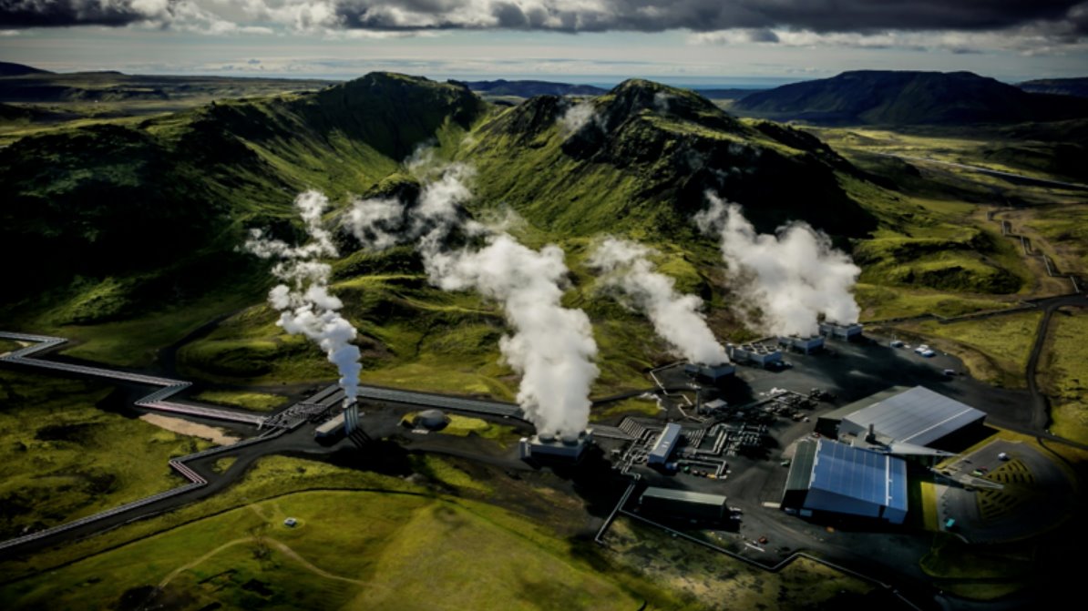 冰島的 Hellishei&eth;i 地熱發(fā)電廠是一個將二氧化碳固定為碳酸鹽巖的試點項目的所在地