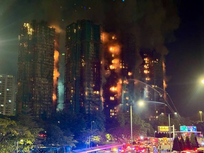 香港火災(zāi)已致44人遇難